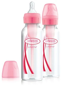 Dr. Brown's Dr Brown's Options+ Anti-colic Roze 2-pack Smalle Hals Fles 250 Ml SB82305-ESX