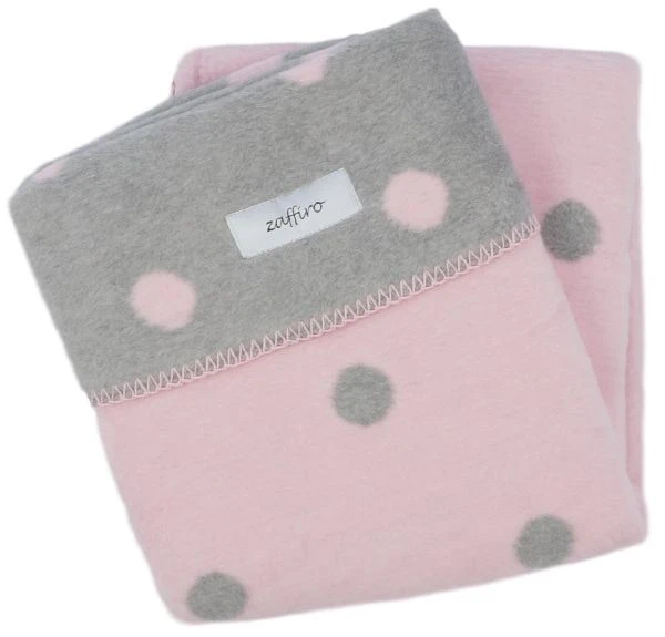 Zaffiro Grijs & Roze Gestipt 100 X 150 Cm Ledikantdeken 15342 3 Zaffiro Grijs & Roze Gestipt 100 X 150 Cm Ledikantdeken 15342