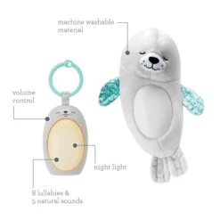 Infantino 3-in-1 Sounds & Lights Soothing Zeehond Nachtlampje BK-302032 -Baby Producten Winkel infantino 3 in 1 sounds lights soothing zeehond nachtlampje bk 302032 2