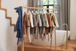 Jollein Stripe Terry Leaf Green 3-4jr Badjas 060-809-67001 -Baby Producten Winkel jollein badjas 1 10