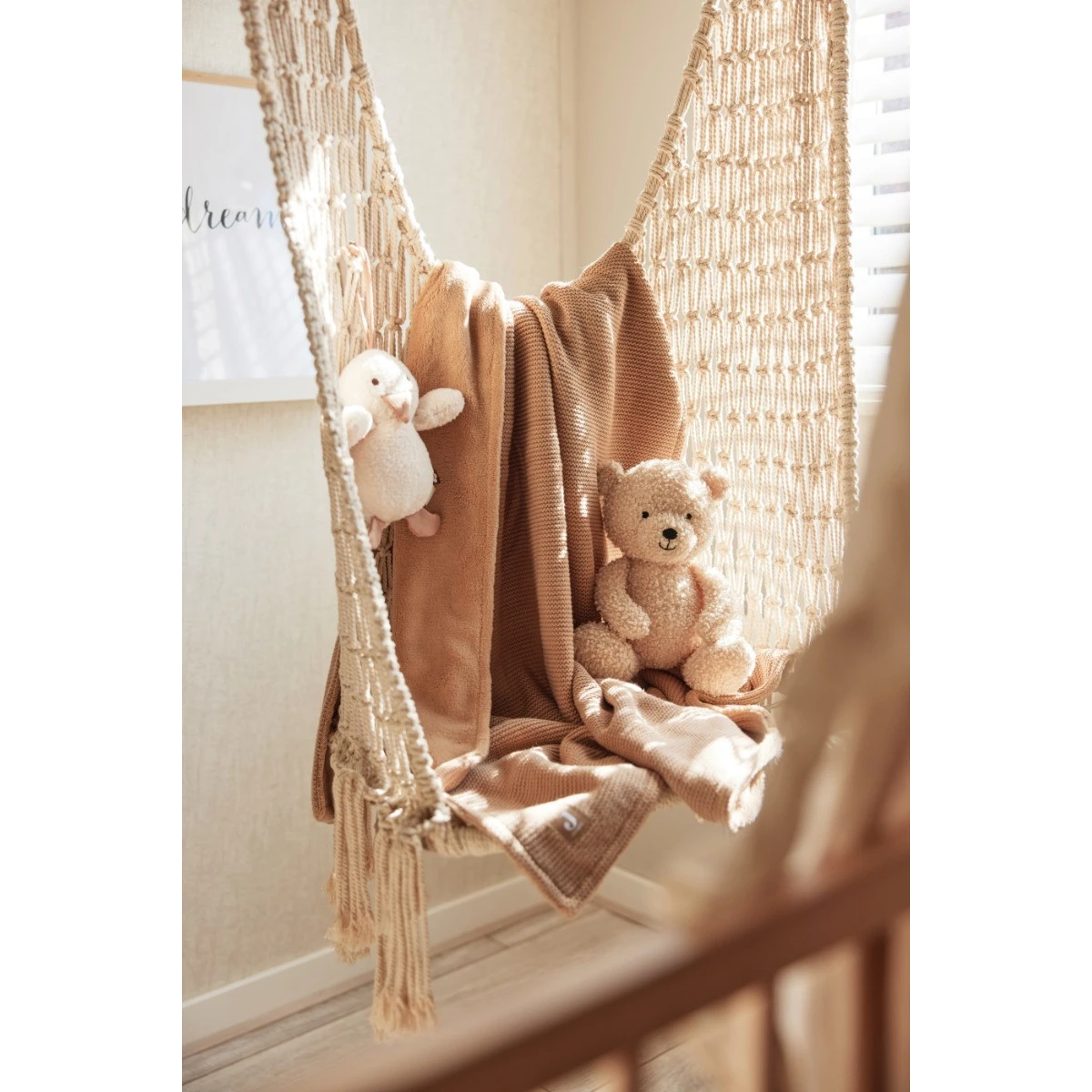 Jollein Basic Knit Biscuit / Fleece 100 X 150 Cm Ledikantdeken 517-522-66072 - Afbeelding 9