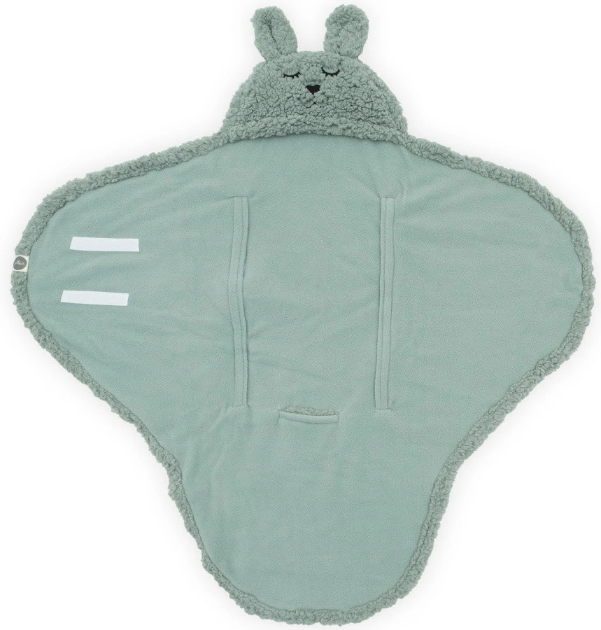Jollein Bunny Ash Green Wikkeldeken 032-566-66018 4 Jollein Bunny Ash Green Wikkeldeken 032-566-66018 - Afbeelding 2