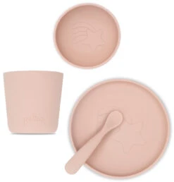 Jollein Pale Pink Siliconen Dinerset 705-007-00090 -Baby Producten Winkel jollein pale pink siliconen dinerset 705 007 00090 2