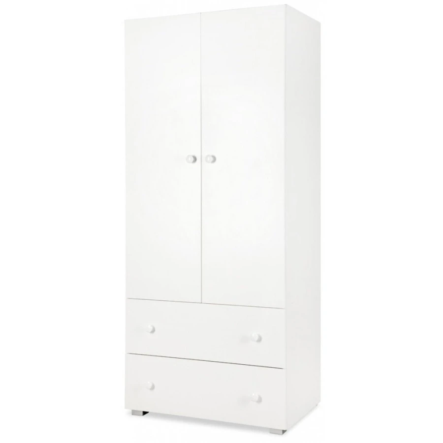 Babykamer Teuntje Wit: Ledikant, Commode En Kast 6 Babykamer Teuntje Wit: Ledikant, Commode En Kast - Afbeelding 4