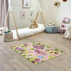 Kids Corner Farm Life/Sweet Town 95x113 Cm Omkeerbaar Vloerkleed En Speelmat -Baby Producten Winkel kids corner farm lifesweet town 95x113 cm omkeerbaar vloerkleed en speelmat 6