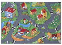 Kids Corner Hiking/Little Village 95x113 Cm Omkeerbaar Vloerkleed En Speelmat -Baby Producten Winkel kids corner hiking little village 95x113 cm omkeerbaar vloerkleed en speelmat 3