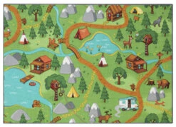 Kids Corner Hiking/Little Village 95x113 Cm Omkeerbaar Vloerkleed En Speelmat -Baby Producten Winkel kids corner hiking little village 95x113 cm omkeerbaar vloerkleed en speelmat 4