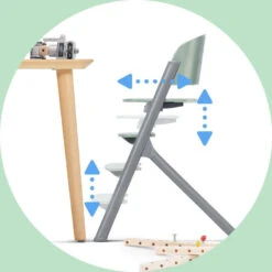 Kinderkraft Livy Olive Green 4-in-1 Meegroeistoel KHLIVY00GRE0000 -Baby Producten Winkel kinderkraft livy olive green 5