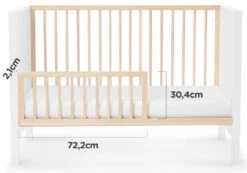 Kinderkraft Mia Wit Ledikant KKHMIAWHT0000 -Baby Producten Winkel kinderkraft mia grijs ledikant incl. matras kkhmiagry000m 14 2