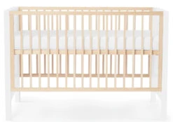 Kinderkraft Mia Wit Ledikant KKHMIAWHT0000 -Baby Producten Winkel kinderkraft mia wit ledikant incl. matras kkhmiawht000m 1 3 1