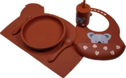 Tryco Dark Rust Siliconen Bord TR-392821 -Baby Producten Winkel koala dark rust silicone collection 02 3