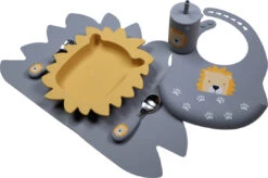 Tryco Lion Honey Gold Siliconen Bord TR-392815 -Baby Producten Winkel lion dusty blue silicone collection 04 3