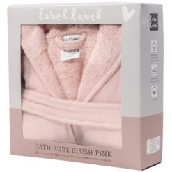 Label Label Blush Pink Badstof/Hydrofiel Badjas LLTT-934666 -Baby Producten Winkel lltt 934666 bath robe blush pink 07