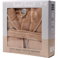 Label Label Toffee Brown Badstof/Hydrofiel Badjas LLTT-934680 -Baby Producten Winkel lltt 934680 bath robe toffee brown 07