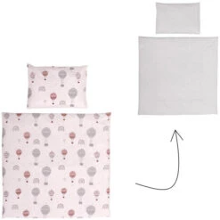 Lorelli Eva Grey Balloons 5-delige Set Voor Wieg En Ledikant 2080114-5301