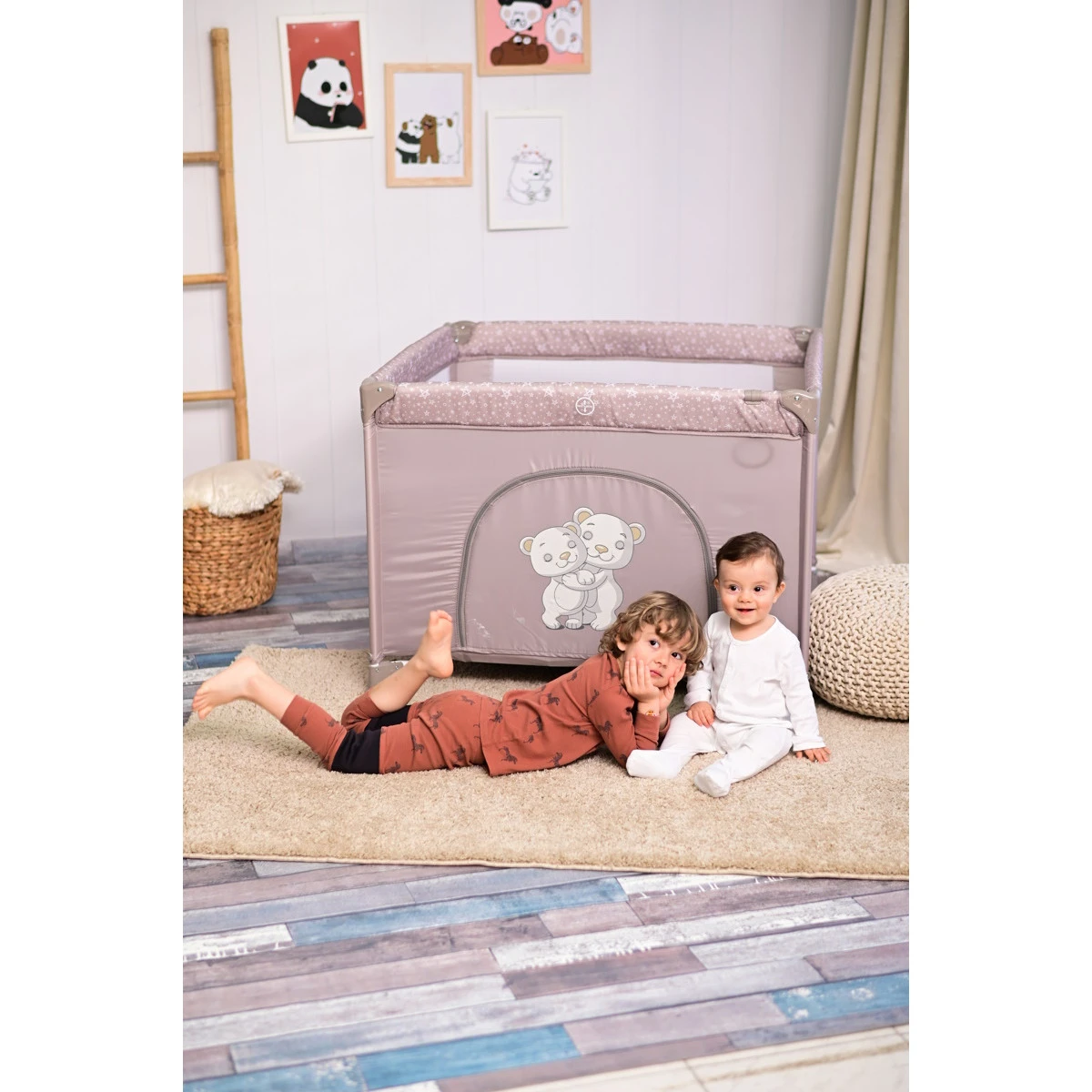 Lorelli Game Zone Cool Grey Pandas Inklapbare Box 1008014-2362 9 Lorelli Game Zone Cool Grey Pandas Inklapbare Box 1008014-2362 - Afbeelding 7