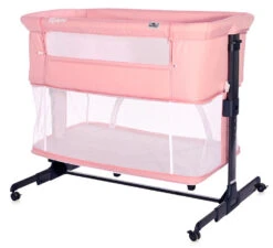 Lorelli Milano Pink 2-in-1 Wieg Aan Bed 1008044-0001 -Baby Producten Winkel lorelli milano pink 2 in 1 wieg aan bed 1008044 0001 3