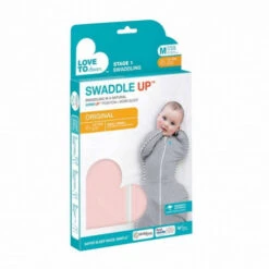 Love To Dream Swaddle Up 1.0 Dusty Pink Medium 6-8.5 Kg Inbakerslaapzak L1001001DPKM -Baby Producten Winkel love to dream swaddle up 1.0 verpakking m