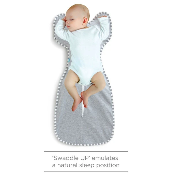 Love To Dream Swaddle Up 1.0 Grey Small 3-6 Kg Inbakerslaapzak L1001001GRS - Afbeelding 2