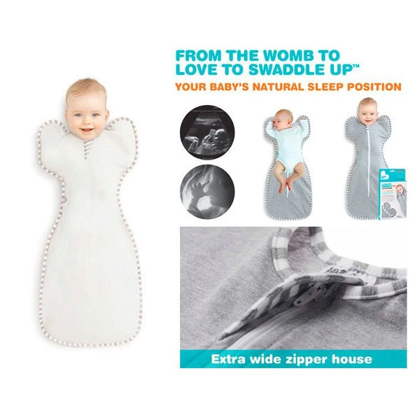 Love To Dream Swaddle Up 1.0 Grey Small 3-6 Kg Inbakerslaapzak L1001001GRS - Afbeelding 9