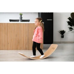 Luna Toys Houten Balansbord Met Grijs Vilt LU-37001 -Baby Producten Winkel luna toys houten balansbord sfeer 2 1
