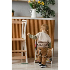 Luna Toys Wit Houten Leertoren Keukenhulp LU-00552 -Baby Producten Winkel luna toys wit houten leertoren keukenhulp 5