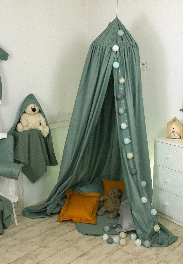 MamaLoes Amy Pure Stonegreen Klamboe 80100 5 MamaLoes Amy Pure Stonegreen Klamboe 80100 - Afbeelding 3