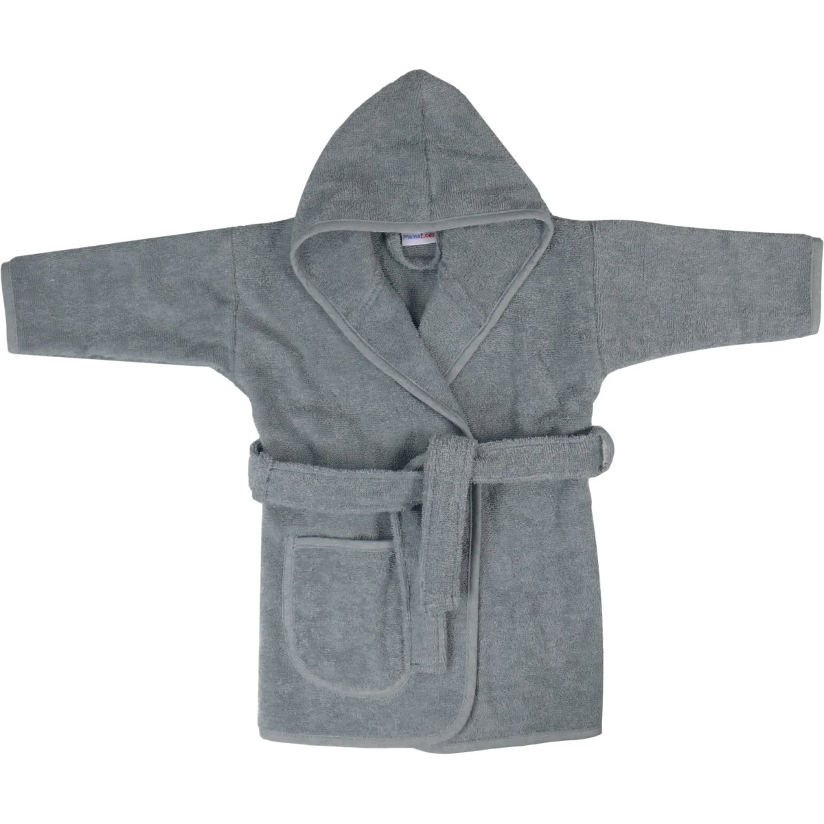 MamaLoes Badstof Licht Blauw 0-1jr Badjas ML010303 4 MamaLoes Badstof Licht Blauw 0-1jr Badjas ML010303 - Afbeelding 2