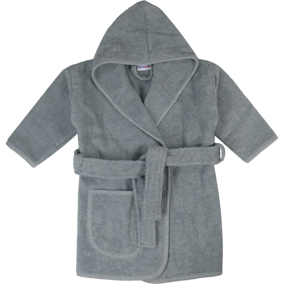 MamaLoes Badstof Licht Blauw 0-1jr Badjas ML010303 5 MamaLoes Badstof Licht Blauw 0-1jr Badjas ML010303 - Afbeelding 3