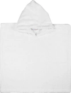 MamaLoes Badstof White Baby Poncho ML5288