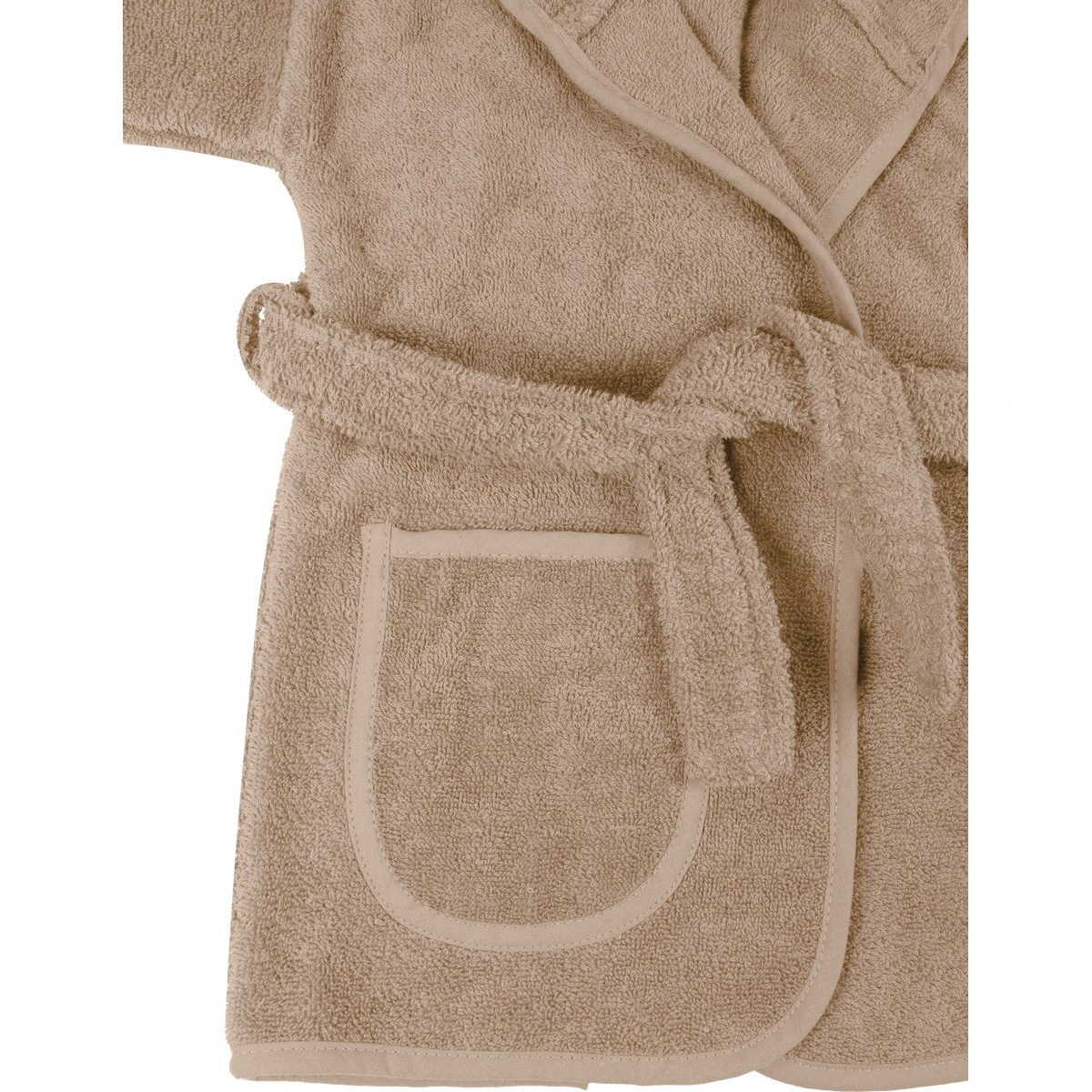 MamaLoes Badstof Zand 0-1jr Badjas ML010305 6 MamaLoes Badstof Zand 0-1jr Badjas ML010305 - Afbeelding 4