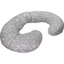 MamaLoes Botanical Animals Grijs C-vorm Voedingskussen ML020410 -Baby Producten Winkel mamaloes botanical animals grijs c vorm voedingskussen ml020410 2