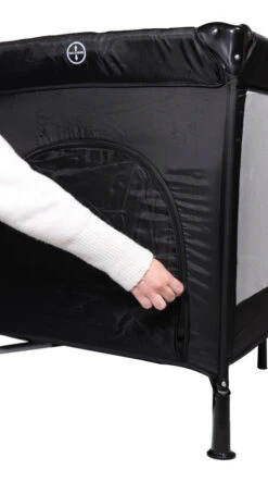 Ding Deluxe Black Campingbedje Incl. Bodemverhoger -Baby Producten Winkel mamaloes ding deluxe black campingbedje incl. bodemverhoger 7