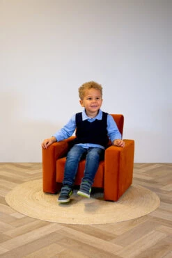 Ding Jamie Velvet Sienna Kinderfauteuil DI-34202 -Baby Producten Winkel mamaloes ding jamie 2