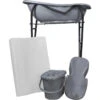 MamaLoes Grijs Badset Incl. Graphite Badstandaard -Baby Producten Winkel mamaloes grijs badset incl. graphite badstandaard wit kussen