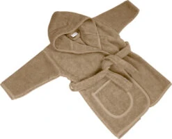 MamaLoes Badstof Nougat 0-1jr Badjas ML010301 -Baby Producten Winkel mamaloes nougat 0 1 jaar badjas ml010301 06