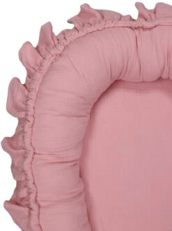MamaLoes Soft Cotton Ruffle Licht Roze Babynest ML020113 -Baby Producten Winkel mamaloes soft cotton ruffle licht roze babynest ml020113 3
