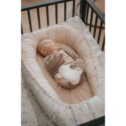 MamaLoes Panther Army Green Omkeerbaar Babynest ML3038 -Baby Producten Winkel mamaloes stippen omkeerbaar babynest ml020107 10