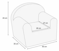 Albero Mio Velvet Grijs Kinderfauteuil -Baby Producten Winkel mamaloes velvet grijs kinderfauteuil 5