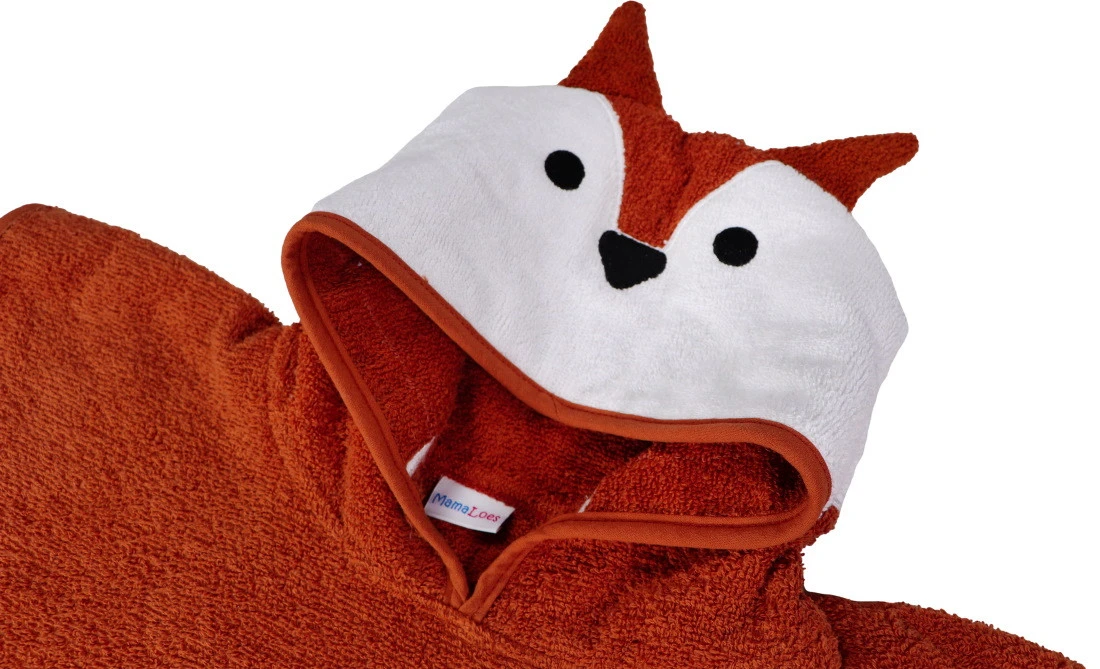 MamaLoes Vos Baby Poncho ML010502 4 MamaLoes Vos Baby Poncho ML010502 - Afbeelding 2