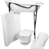 MamaLoes Wit Badset Incl. Graphite Badstandaard 2 MamaLoes Wit Badset Incl. Graphite Badstandaard -Baby Producten Winkel mamaloes wit badset incl. graphite badstandaard 1 1