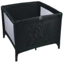 Ding Deluxe Black Inklapbare Box Incl. Bodemverhoger -Baby Producten Winkel mamaloesboxzijvakzwart 4 1