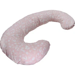 MamaLoes Botanical Animals Roze C-vorm Voedingskussen ML020409 -Baby Producten Winkel ml020409 01