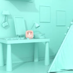 MOB Billy Roze Klok En Nachtlampje BILLY-PK-01 -Baby Producten Winkel mob billy roze klok en nachtlampje billy pk 01 3