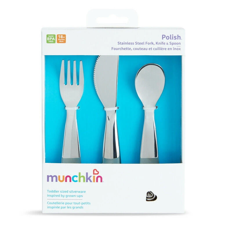 Munchkin Polish Silver 3-Delig Bestek Set 011211 5 Munchkin Polish Silver 3-Delig Bestek Set 011211 - Afbeelding 3