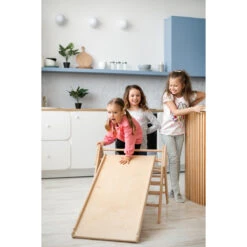 Luna Toys Naturel Houten Klimrek Met Glijbaan LU-36950 20 Luna Toys Naturel Houten Klimrek Met Glijbaan LU-36950 -Baby Producten Winkel natural 4