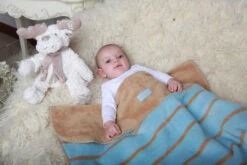 Zaffiro Grijs & Antraciet Halve Cirkels 75 X 100 Cm Wiegdeken 40733 -Baby Producten Winkel paski niebbra 4 1