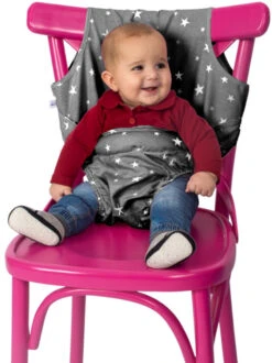 Sevibaby Grijs Textiel Travel Chair 152-13 -Baby Producten Winkel sevibaby grijstextiel stoelverhoger 152 13 1