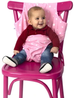 Sevibaby Roze Textiel Travel Chair 152-2 -Baby Producten Winkel sevibaby roze textiel stoelverhoger 152 2 1