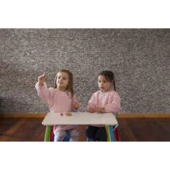 Silly Billyz Towel Antique Pink Messy Eater Slab 117318 -Baby Producten Winkel silly billy slab sfeer 5 1 2